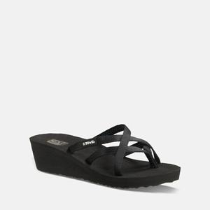 Teva Mush Mandalyn Wedge Ola 2 Flip Flops Damen Schwarz [DHEN25374]